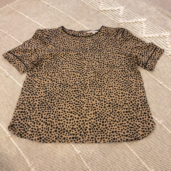 🦚HP🦚 LOFT Leopard Print Blouse - Picture 4 of 11